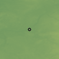 Shaded relief of the 46 km around Mōniste, drawn from the GMTED2010 grid