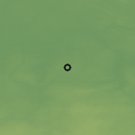 Shaded relief of the 46 km around Nōgiaru, drawn from the GMTED2010 grid