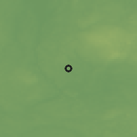 Shaded relief of the 46 km around Ōru, drawn from the GMTED2010 grid