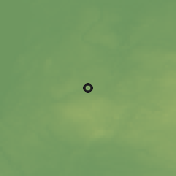 Shaded relief of the 46 km around Palupera, drawn from the GMTED2010 grid