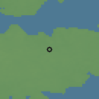 Shaded relief of the 46 km around Pärsama, drawn from the GMTED2010 grid