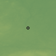 Shaded relief of the 46 km around Peri, drawn from the GMTED2010 grid