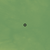 Shaded relief of the 46 km around Pilka, drawn from the GMTED2010 grid