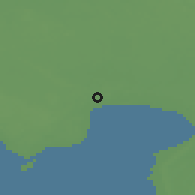 Shaded relief of the 46 km around Pōldeotsa, drawn from the GMTED2010 grid