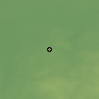 Shaded relief of the 46 km around Pööritsa, drawn from the GMTED2010 grid