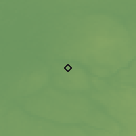 Shaded relief of the 46 km around Puiatu, drawn from the GMTED2010 grid