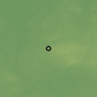 Shaded relief of the 46 km around Puka, drawn from the GMTED2010 grid
