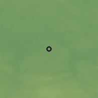 Shaded relief of the 46 km around Rahinge, drawn from the GMTED2010 grid