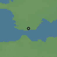 Shaded relief of the 46 km around Emmaste, drawn from the GMTED2010 grid
