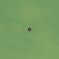 Shaded relief of the 46 km around Ramsi, drawn from the GMTED2010 grid