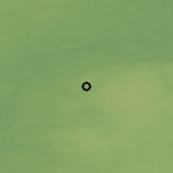 Shaded relief of the 46 km around Rōuge, drawn from the GMTED2010 grid