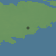 Shaded relief of the 46 km around Sakla, drawn from the GMTED2010 grid