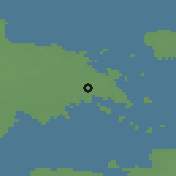 Shaded relief of the 46 km around Suuremōisa, drawn from the GMTED2010 grid