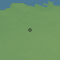 Shaded relief of the 46 km around Tagametsa, drawn from the GMTED2010 grid