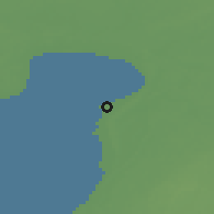 Shaded relief of the 46 km around Tahkuranna, drawn from the GMTED2010 grid