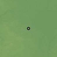 Shaded relief of the 46 km around Tinnikuru, drawn from the GMTED2010 grid
