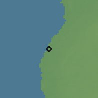 Shaded relief of the 46 km around Treimani, drawn from the GMTED2010 grid