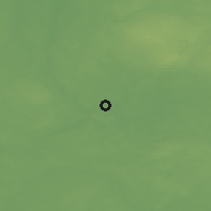 Shaded relief of the 46 km around Tsirguliina, drawn from the GMTED2010 grid