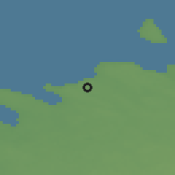 Shaded relief of the 46 km around Türisalu, drawn from the GMTED2010 grid