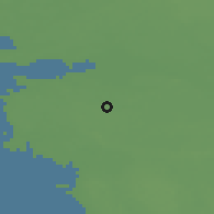 Shaded relief of the 46 km around Tuudi, drawn from the GMTED2010 grid