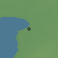 Shaded relief of the 46 km around Uulu, drawn from the GMTED2010 grid
