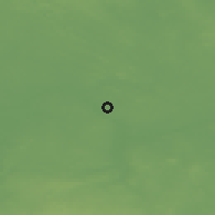 Shaded relief of the 46 km around Vahi, drawn from the GMTED2010 grid