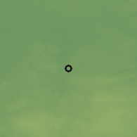Shaded relief of the 46 km around Vissi, drawn from the GMTED2010 grid