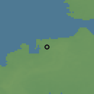 Shaded relief of the 46 km around Vōhma, drawn from the GMTED2010 grid