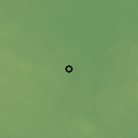 Shaded relief of the 46 km around Vooru, drawn from the GMTED2010 grid