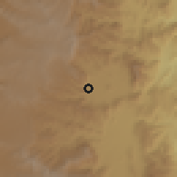 Shaded relief of the 60 km around Abala, drawn from the GMTED2010 grid