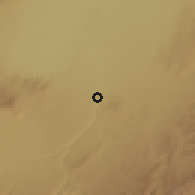 Shaded relief of the 60 km around Āwash, drawn from the GMTED2010 grid