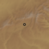Shaded relief of the 60 km around Bedēsa, drawn from the GMTED2010 grid