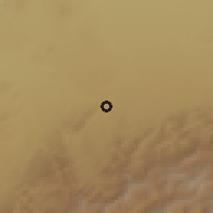Shaded relief of the 60 km around Bike, drawn from the GMTED2010 grid