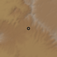 Shaded relief of the 60 km around Bila, drawn from the GMTED2010 grid