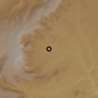 Shaded relief of the 60 km around Debre Selam, drawn from the GMTED2010 grid