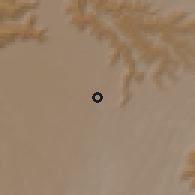 Shaded relief of the 60 km around Debre Tsehay, drawn from the GMTED2010 grid