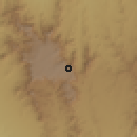 Shaded relief of the 60 km around Debre Zeit, drawn from the GMTED2010 grid
