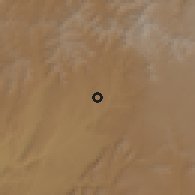 Shaded relief of the 59 km around Adigale, drawn from the GMTED2010 grid