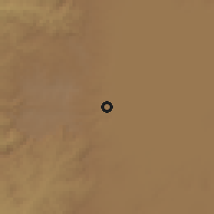 Shaded relief of the 60 km around Dengel Ber, drawn from the GMTED2010 grid