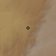 Shaded relief of the 60 km around Dilla, drawn from the GMTED2010 grid