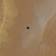 Shaded relief of the 60 km around Dima, drawn from the GMTED2010 grid