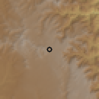 Shaded relief of the 59 km around Edaga Hamus, drawn from the GMTED2010 grid