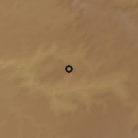 Shaded relief of the 60 km around Elemo, drawn from the GMTED2010 grid
