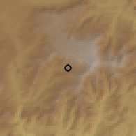 Shaded relief of the 60 km around Felege Selam, drawn from the GMTED2010 grid