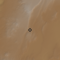 Shaded relief of the 60 km around Fonko, drawn from the GMTED2010 grid