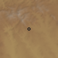 Shaded relief of the 60 km around Fugnan Bira, drawn from the GMTED2010 grid