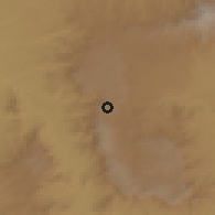 Shaded relief of the 60 km around Gatama, drawn from the GMTED2010 grid