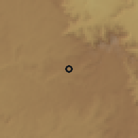 Shaded relief of the 60 km around Gori, drawn from the GMTED2010 grid