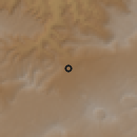 Shaded relief of the 60 km around Guder, drawn from the GMTED2010 grid