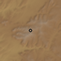 Shaded relief of the 59 km around Hāgere Selam, drawn from the GMTED2010 grid